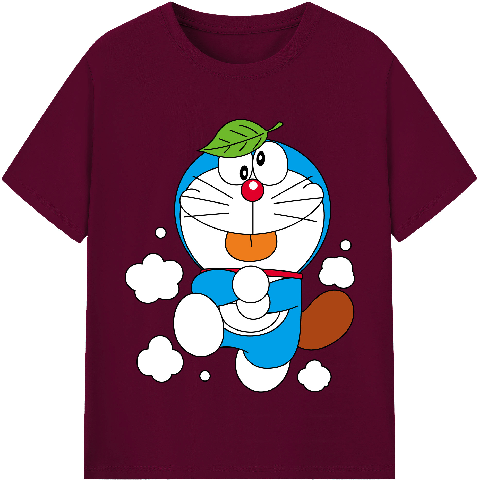 （画像用） ドラえもん Doraemon レディースカジュアルプリントTシャツ（綿100％）